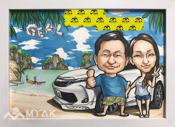 レギュラー似顔絵　Sサイズ